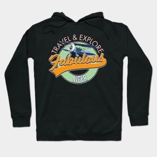 travel explore fabulous Niger logo Hoodie